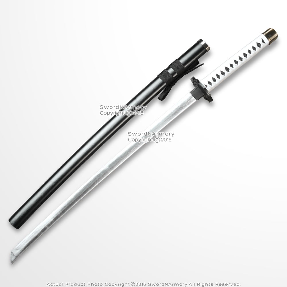 Munetoshi Fantasy Anime Samurai Katana Foam Toy Sword Scabbard LARP White Costumes Cosplay Halloween Christmas Gift Occasions