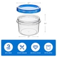thumbnail image 2 of Godance [12 Pack-16 oz] Reusable Freezer Storage Container Sets with Airtight Twist Top Lid, Round BPA-Free Plastic Containers for Kitchen Meal Prep, Microwave, Dishwasher and Freezer Safe, 2 of 8
