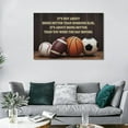 thumbnail image 4 of HFDF Basketball Soccer Wall Art Baseball Football Pictures Wall Decor Inspirational Quotes Canvas Painting Prints Sports Decor for Boys Modern Artwork Decoration Gifts for Boys Men 18x12inch Framed, 4 of 6