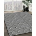 thumbnail image 3 of Ahgly Company Machine Washable Indoor Round Transitional Gray Area Rugs, 4' Round, 3 of 7