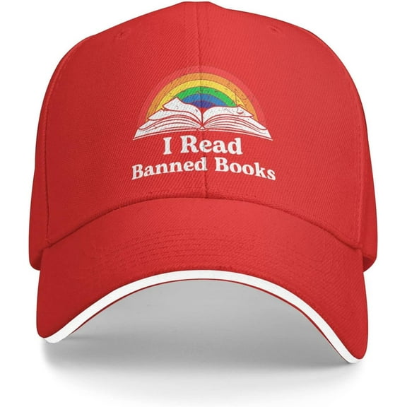 I Read Banned Books Hat for Men Baseball Caps Funny Hats