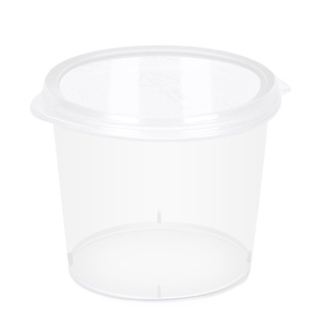 Contenedores de limo Contenedores de almacenamiento de limo Tapa adjunta limo Taza de condimento de salsa desechable