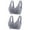 Gray, variant on DPTALR Womens Dailywear Bars 2pc No Steel Ring Lactation Bra Back Adjustment Yoga Running Bra