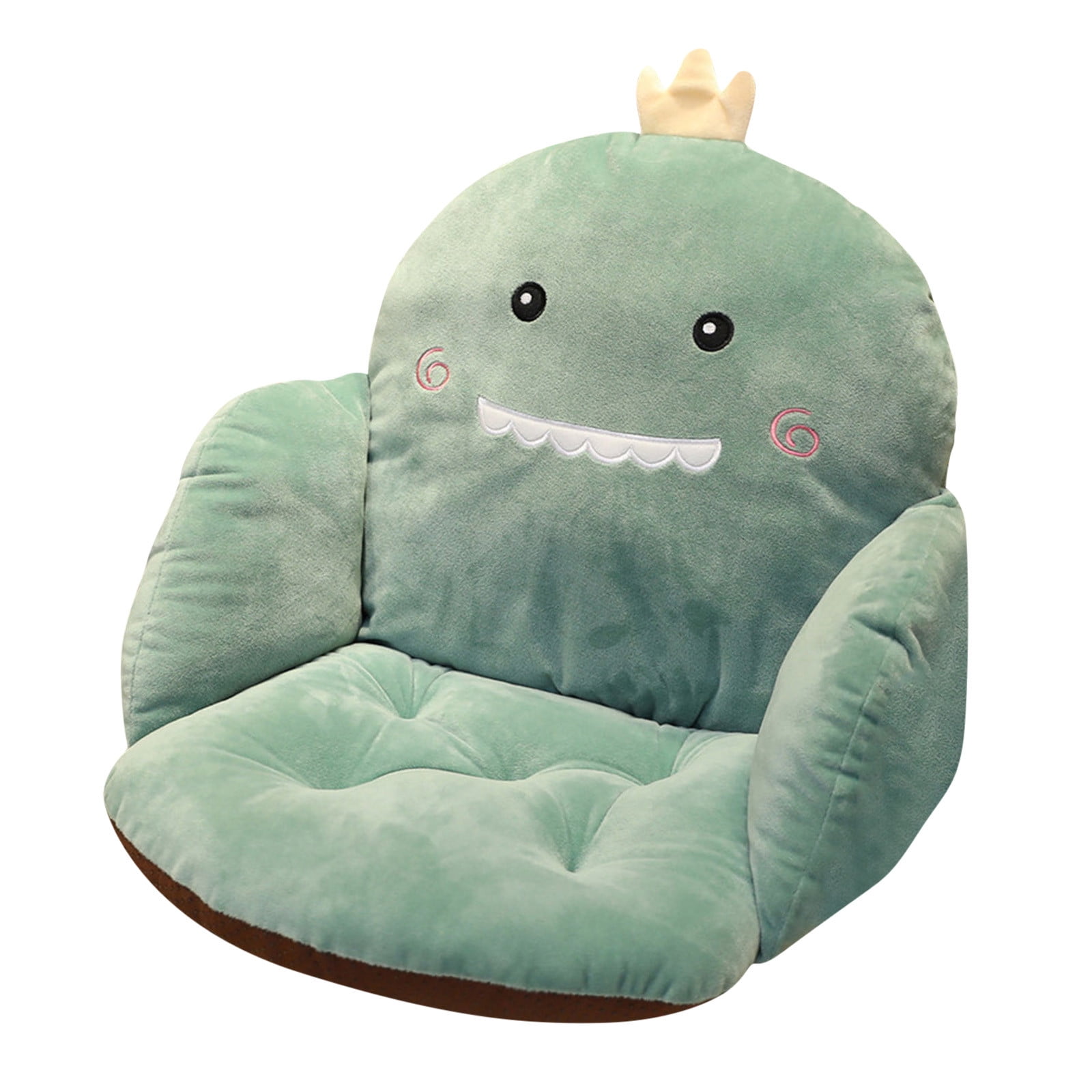XIAOHONG Cute Seat Cushion with Backrest, Gaming Chair Cushion Kwaii  Cartoon Animal Plush, Comfy Chair Cushion Plush Non Slip Floor Cushions  Seating