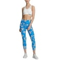 thumbnail image 2 of Dkny Womens Sport Poppy-printed High-waist Cropped Leggings Size XS, 2 of 4