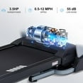 thumbnail image 3 of 400 LBS Capacity Treadmill with 18% Auto Incline 18.9" Wide Belt 3.5HP Folding Electric Treadmill with LED Display Running Walking Exercise Machine for Home Use, 3 of 7