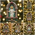 thumbnail image 2 of Taicans ‌Angel Choir Christmas Tree Ornaments - Stained Glass & Bells Design,Resin Shatterproof Decor,2025 New Year Gift,Holiday Home & Religious Christmas Decorations‌, 2 of 2