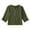 Green, variant on Ohufall Toddler Boys Girls Cotton Linen Tops 5-14 Years, Fashion Solid Color Casual Long Sleeve Pullover Blouse Loose Comfy Button V-Neck T-Shirts for Kids