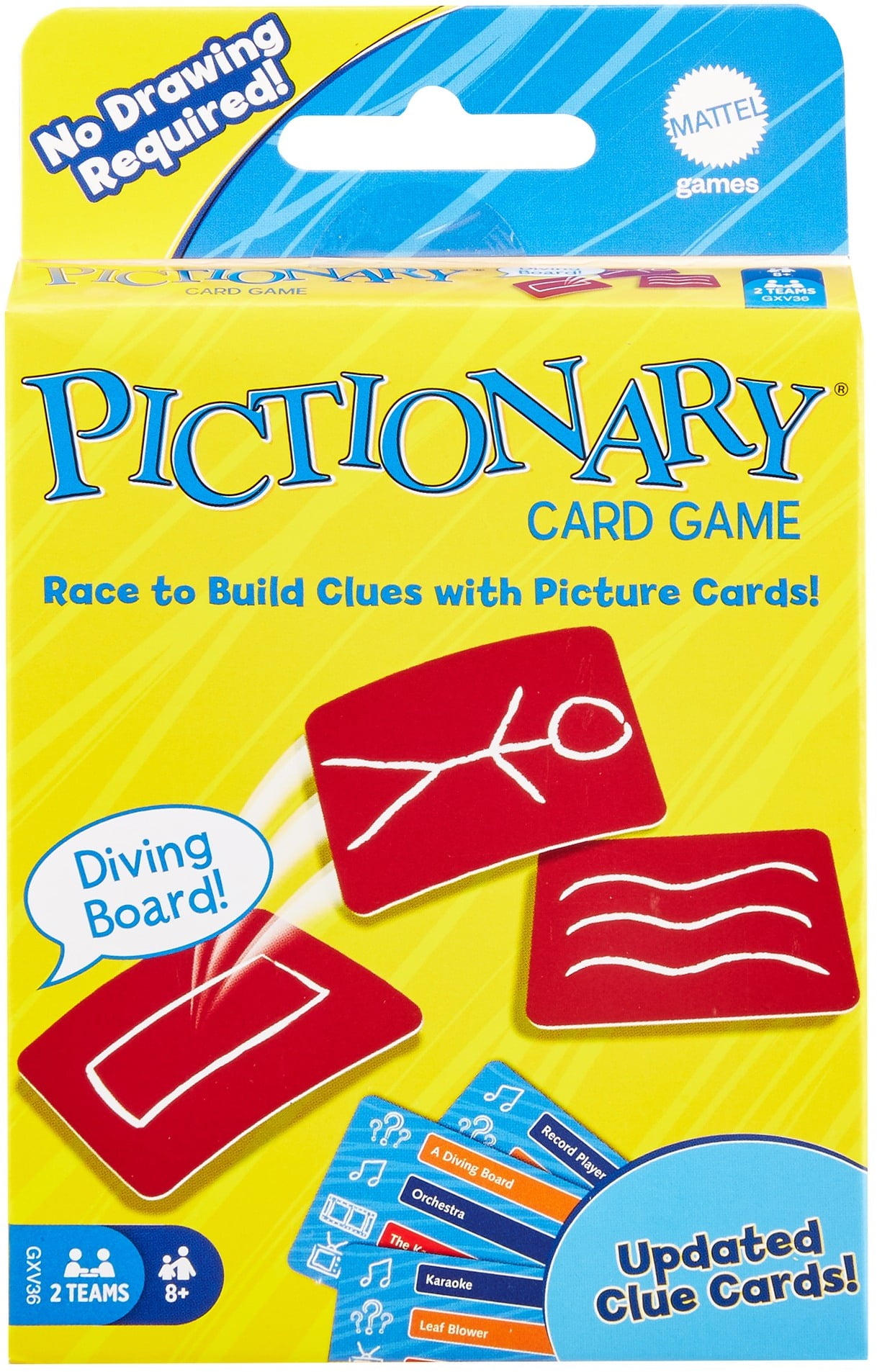 Mattel Games Pictionary Quick-draw Guessing Game Adult and Junior Clues 