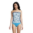 thumbnail image 1 of Lands' End Women's D-Cup Chlorine Resistant Bandeau Tankini Swimsuit Top with Removable Adjustable Straps, 1 of 3