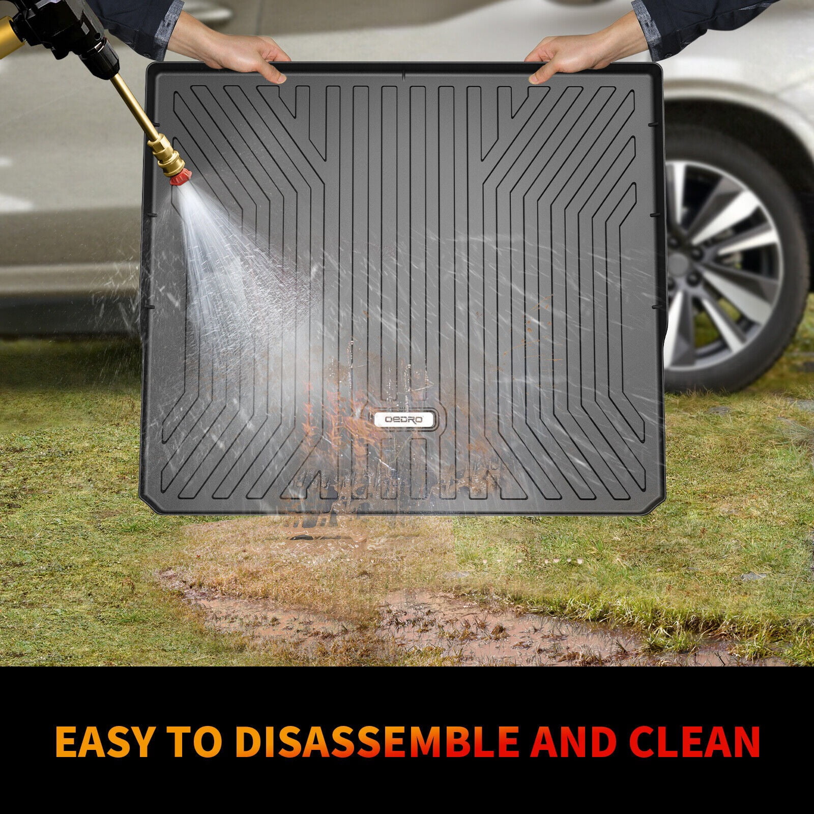 RVNI Cargo Liner Trunk Mat compatible with 2018-2023 2024 Chevrolet Equinox / GMC Terrain