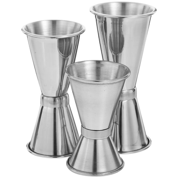 Ingridstore Stainless Steel Mixing Cups, Metal Jigger with Cocktail Shaker