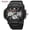 Black, variant on SKMEI Digital Watch for Men and Women Dual Display Sport Wristwatch with LED Backlight, Stopwatch, Alarm and 3 Time Display Modes