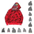 thumbnail image 1 of Nueva tendencia tiburón sudadera con capucha estampado de camuflaje algodón casual suelta cremallera chaqueta con capucha para hombres mujeres Xinda, 1 of 2