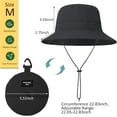 thumbnail image 5 of Waterproof Bucket Hat for Woman Men Rain Hat UPF 50+ Sun Hats for Women Packable Outdoor Hiking Safari Fishing Hat, 5 of 5