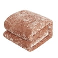 thumbnail image 6 of Chic Home Alianna Comforter Set Crinkle Crushed Velvet Bed In A Bag - Sheet Set Decorative Pillow Shams Included - 9-Piece - Queen 90x92", Blush, 6 of 7