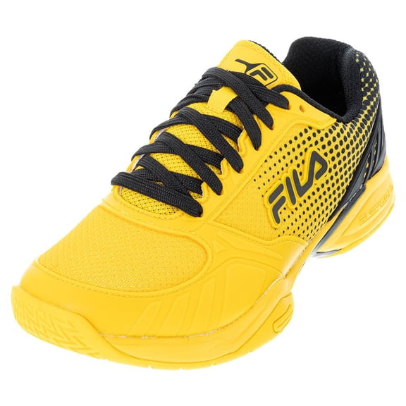 Fila Men`s Volley Zone Pickleball Shoes Citrus and Black (  8.5   )