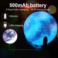 thumbnail image 5 of Lámpara de luna 3D LED de noche táctil, 16 colores, 15 cm de diámetro, recargable por USB, ideal para dormitorio, sala de estar, regalo de cumpleaños y Navidad [Clase energética A++], 5 of 5