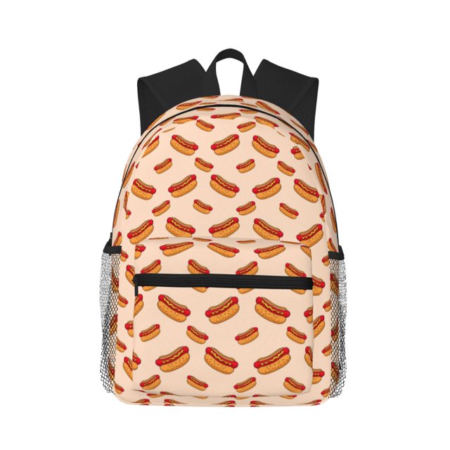 Balery Hot Dog 2 Mochila para Mujeres y Hombres, Mochila Ligera Casual para Viajes, Mochila Clásica Básica para la Universidad