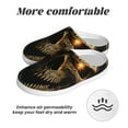 thumbnail image 6 of Picia Metal Evil Skull for Women's Lamb-hug Comfy Fleece House Slippers Memory Foam, Slip-on House Shoes Indoor Outdoor-40/41, 6 of 7