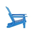 thumbnail image 3 of Westin Outdoor Patio Folding Adirondack Chair HDPE Plastic, Pacific Blue, 3 of 10