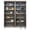 Gray, variant on Pemberly Row 8' Tall Bookcase Wall With Ladder Storage Organizer Display in Gray