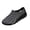 Womens Casual Shoes # Black, variant on Samdudou Slip On Shoes for Women Closed Toe Lightweight Eva Molded Water Friendly Sneakers Wavy Sole Design Faux Lace Detail Garden Beach Outdoor Casual Footwear