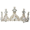 thumbnail image 2 of Princess Crown Tiara Verdsylv Girl's Shimmering Crown - Birthday & Flower Girl Dress up Accessory, Sparkling Photo Prop for Kids Pageant, Adjustable & Lightweight, Party & Cosplay Gift, 2 of 9