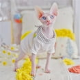 thumbnail image 2 of Vêtements pour Chat Sans Poils Style Ananas Printemps Été Mode Sphinx Chaton Port Confort Sphynx Tenues pour Chat, 2 of 5