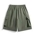 thumbnail image 5 of Aimik Techwear Cargo Shorts for Men Belted Waist Flap Pockets Mens Outdoor Shorts Summer Functional Shorts for Hiking or Travel, 5 of 5