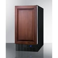 thumbnail image 2 of ADA compliant 18" wide frost-free freezer in black for built-in or freestanding use, with integrated door frame for overlay panels, 2 of 5