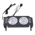 thumbnail image 1 of Memory RAM Cooling Fan, ARGB RAM Heat Sink Fan, Silent Computer Memory Module PWM Temperature Control Dual Fan for DDR DDR2 DDR3 DDR4 DDR5, 1 of 7