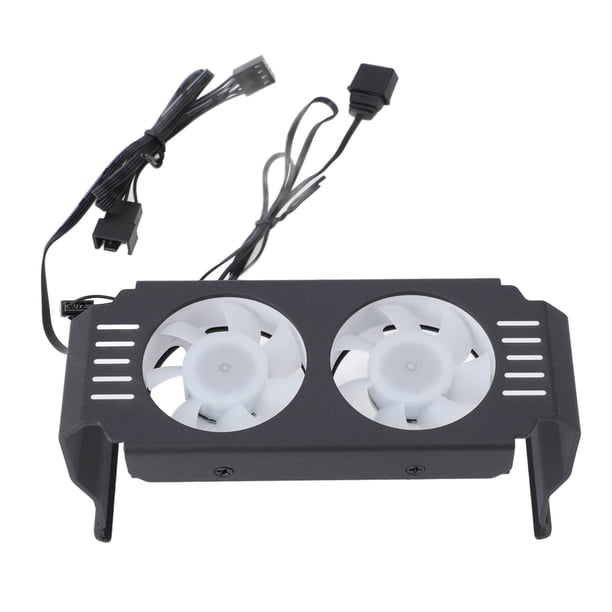 Radiador de Módulo de Memoria DDR, Ventilador Dual Con Control de Temperatura, Para DDR2 DDR3 DDR4 DDR5, ABS de Metal, Iluminación Argb de 5 V y 3 Pines