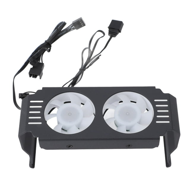 Memory RAM Cooling Fan, ARGB RAM Heat Sink Fan, Silent Computer Memory Module PWM Temperature Control Dual Fan for DDR DDR2 DDR3 DDR4 DDR5