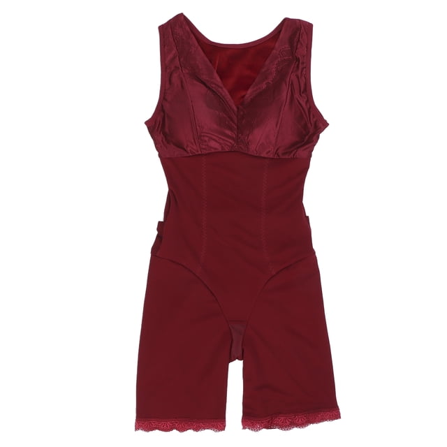 Fajas para mujer que mantienen el calor y son amigables con la piel, transpirables, para apretar la cintura y el abdomen (rojo azufaifa)