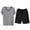 Black, variant on FhsagQ Pajamas Men's Pajamas Sleepwear with Mens Pajama Sets Short Sleeve Pyjama Sleepwear Loungewear Nightwear Sets Comfortable Lightweight Pj's Sleep Sets Black XL