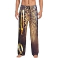 thumbnail image 2 of Lsque Happy New Year Print Men's Pajama Pants, Lounge Pant - Comfortable Home Wear,Elastic Waistband, Stylish Design-Small, 2 of 9