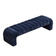 thumbnail image 7 of GZXS 69.7-Inch Extra Long Upholstered Bench, Channel Tufted Chenille End of Bed Setting Bench for Bedroom, Easy to Assemble, Navy, 7 of 7