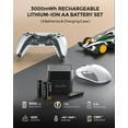 thumbnail image 2 of IMUTO Rechargeable AA Lithium Battery with Fast Charger, 8 Pack 3000mWh High Capacity AA Batteries, 2 of 7
