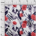 thumbnail image 1 of oneOone Polyester Lycra Red Fabric Geometric & Rose Floral Craft Projects Decor Fabric Printed By The Yard 56 Inch Wide, 1 of 4