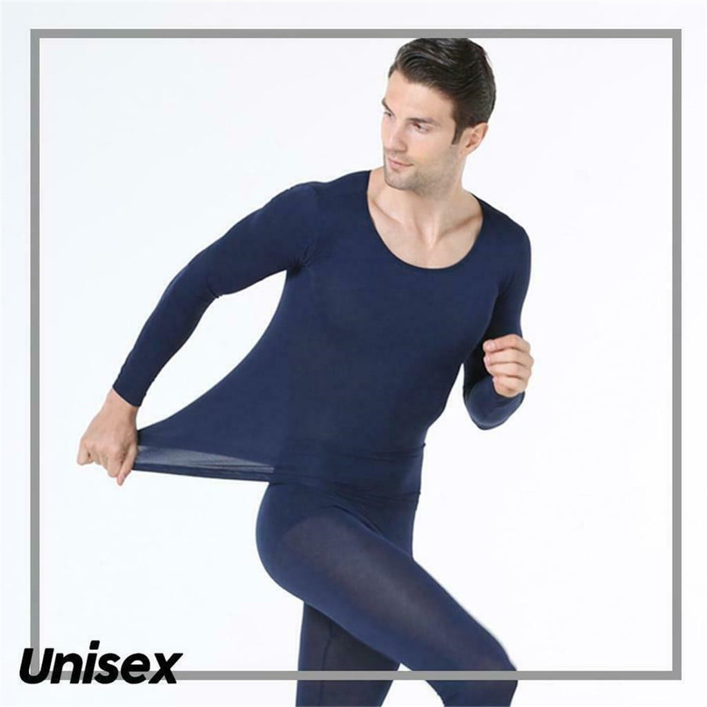 Men Women Seamless Elastic Thermal Inner Wear Thermal Underwear Top & Bottom 