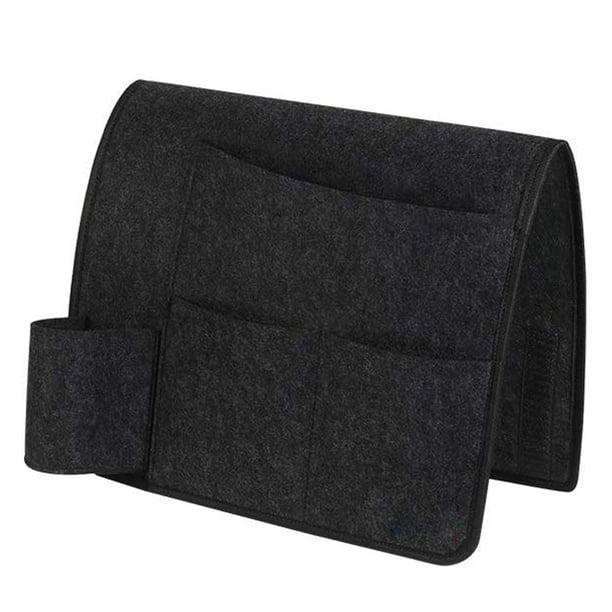 Bolsillo de almacenamiento para colgar junto a la cama, organizador de sofá de cama de fieltro para botella de agua con Control remoto para Almacenamiento y organización del hogar gris medio Toystoory HA2082-02B