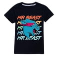 thumbnail image 2 of 7-14 años Niños Adolescentes Niños Niñas Mr Beast Lightning Cat Camiseta de manga corta Tops casuales Regalos, 2 of 2