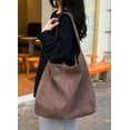 thumbnail image 6 of CoCoMangos Slouchy Suede Hobo Handbag Trendy Purse for Women Large Vintage Shoulder Bag Winter Top Handle Satchels Tote Handbag, 6 of 7