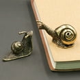 thumbnail image 5 of 2Pcs Snail Decor Outdoor Pond Garden Snail Figurine Brass Snail with Decor Effect the Meaning of the brass color brass, 5 of 6