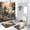 Pattern-1, variant on Horse Floral Shower Curtain Set with Rugs for Bathroom Decor Rustic Farmhouse Animal Flower Nature Western Country Bathroom Decor Bath Curtain with Rugs Toilet Lid Cover Bath Mat, 72x72 Inch