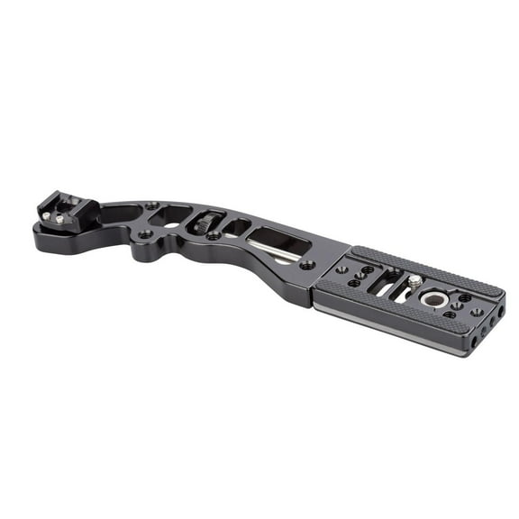 ProMediaGear HB4 Side Handle with SS2 Strap Port PBX3 Plate for Camera Flash