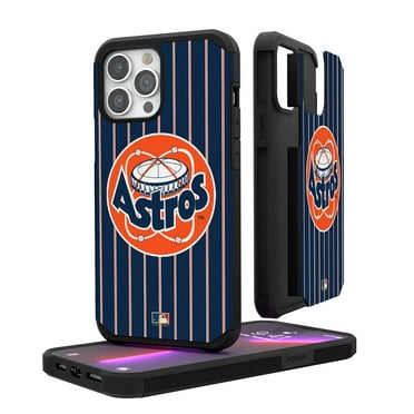 Houston Astros Orange iPhone Pinstripe Cooperstown Design Rugged Case