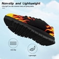 thumbnail image 7 of Uourmeti Burning Fire Shoes for Boys Size 2.5 Breathable Anti-Slip Sneakers Mesh Lightweight Walking Shoes Casual Lace Up Athletic Running Shoe, 7 of 7