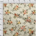 thumbnail image 2 of oneOone Organic Cotton Voile Fabric Watercolor Leaves & Peony Floral_Printed Craft Fabric BTY 42 Inch Wide, 2 of 4